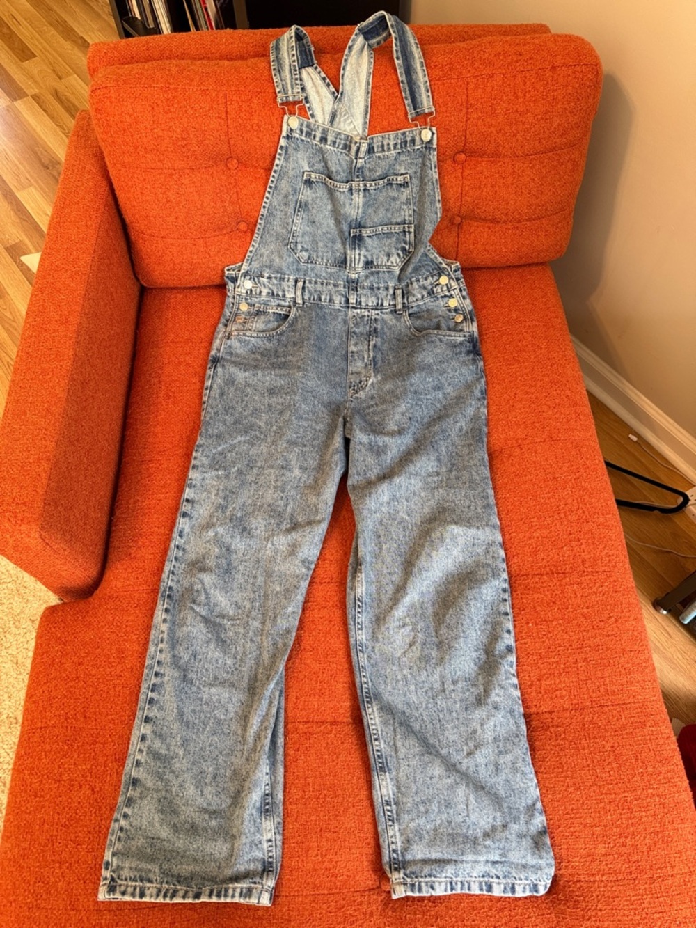 Free People Ziggy Overalls Sz L